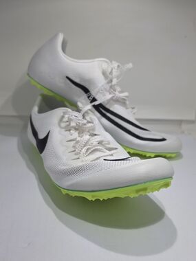 ​Nike Zoom Ja Fly 4 Track Spikes White Black Bright Spruce DR2741-102 Men’s 8.5